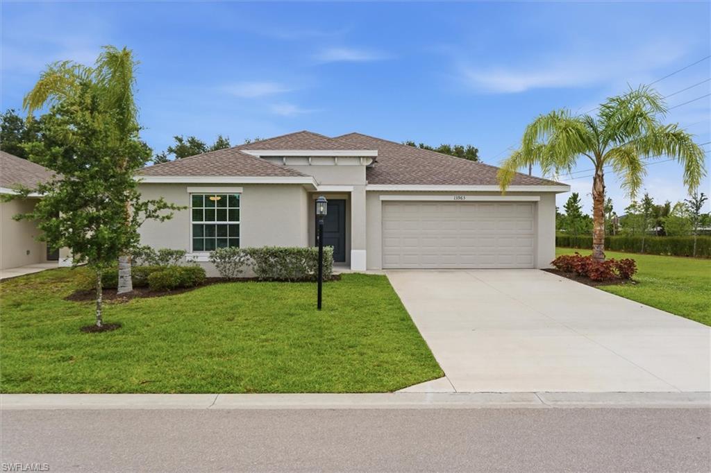 MOTIVATED SELLER -- READY TO SELL!!!  This 4 Bedroom 2 Bath Home features ALL TILE Floors, Wood Cabinets, Quartz Counters, Stone Backsplash in Kitchen, Stainless Appliances, Epoxy Garage Floor, HURRICANE IMPACT WINDOWS + DOORS!!!  Home has a HUGE backyard with additional privacy landscape hedges and an open Brick Paver patio. This Non-Gated Community has LOW HOA FEES which include Lawn Maintenance and Hi-Speed Fiber Optic Internet. NO CDD!!!   This home is PRICED TO SELL!!!!  Schedule your showing before this one is gone.......