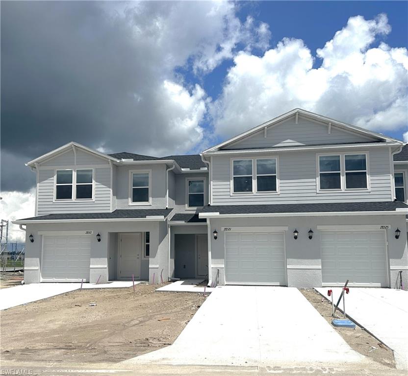 BRAND NEW!!  Expected completion date of 7/31/2026.  Annual Unfurnished Unit!!  Don't miss this chance to live in the exciting new Willow neighborhood, conveniently located right off I-75 and Tucker's Grade, easy access to Port Charlotte and Fort Myers. The home is ideally situated just a short walk from the community's impressive amenity center which is almost completed!  As you walk in you have a huge great room with kitchen, dining and living room.  The kitchen features quartz countertops, white cabinetry, and stainless-steel appliances. There is a half bath on the first floor for added convenience. Upstairs you will find all three bedrooms.  The master suite includes dual sinks and a walk-in closet.  Flooring consists of tile throughout the first floor and carpet in the upstairs bedrooms.  A full-sized washer and dryer are included.  An open lanai offers a relaxing outdoor space.  Internet is included in the HOA.  This home is truly move-in ready offering comfort, style, and convenience in a growing and vibrant area.  In Willow, you can live the ultimate resort lifestyle. The pickleball courts are all set for use. The community resort style pool/spa and fitness center are coming soon! There is a playground for the little ones and a yoga lawn for the ultimate Zen experience coming soon as well.  Don't miss this chance! Contact us today for a showing.