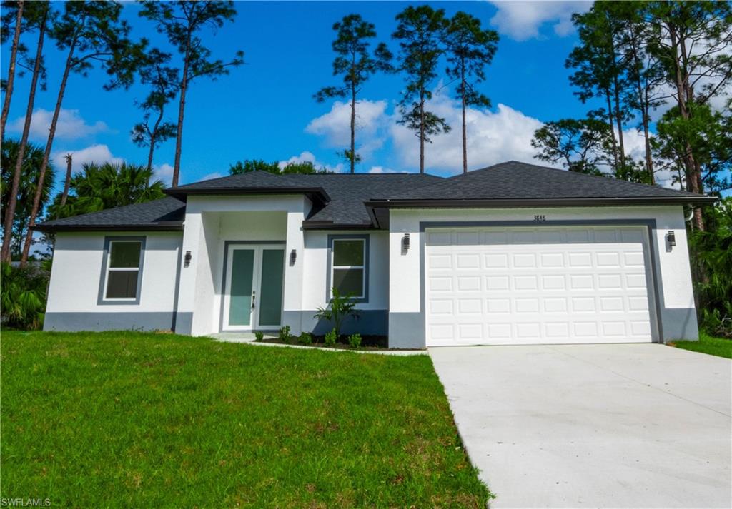 $10,000 Seller concessions towards buyer closing costs and prepaids.  This newly constructed home in the desirable 33971 ZIP code offers the best price per square foot in all of Lehigh Acres. Situated at 2906 24th st W, this property is designed for comfort and durability, built on an elevated pad to prevent flooding. Featuring 3 bedrooms + a den, 2 bathrooms, and an open floor plan with soaring 9-foot ceilings and 10-foot vaulted accents, this home is filled with natural light and modern finishes. Enjoy polished Venato porcelain tile flooring throughout, impact-resistant ECO WINDOWS, and sleek white quartz countertops in the kitchen. The spacious master suite boasts two walk-in closets and a luxurious freestanding shower with dual sinks. For peace of mind, the seller—who is also the developer—includes a 2-10 Home Builders Warranty (including a 7-year structural warranty). With easy access to I-75, this home is just minutes from Fort Myers, Southwest Florida International Airport, and the stunning beaches of Sanibel & Captiva Islands.    This home is ready for immediate move-in and a quick closing. Schedule your showing today!