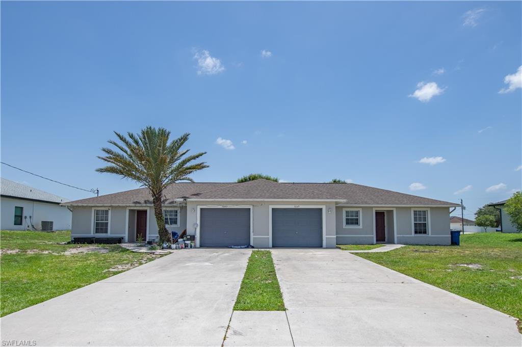 Exceptional investment opportunity with immediate income potential! This well-maintained duplex offers the ideal combination of cash flow and owner-occupant flexibility, featuring one unit currently occupied by a tenant providing instant rental income, while the second unit is vacant and ready for a new tenant or an owner looking to offset their mortgage with rental revenue. Each unit offers a spacious 3-bedroom, 2-bathroom floor plan with an attached one-car garage, open living areas, and functional layouts designed for comfortable everyday living. Built with durable concrete block construction, the property sits on an oversized lot in a rapidly growing area of Lehigh Acres, offering strong long-term investment appeal. Conveniently located near major roadways, shopping, restaurants, schools, medical facilities, and just a short drive to Fort Myers, this property benefits from continued residential growth and strong rental demand throughout the area.Opportunities like this—with built-in cash flow and upside potential—are increasingly difficult to find. Schedule your private showing today and discover the value this income-producing property has to offer.