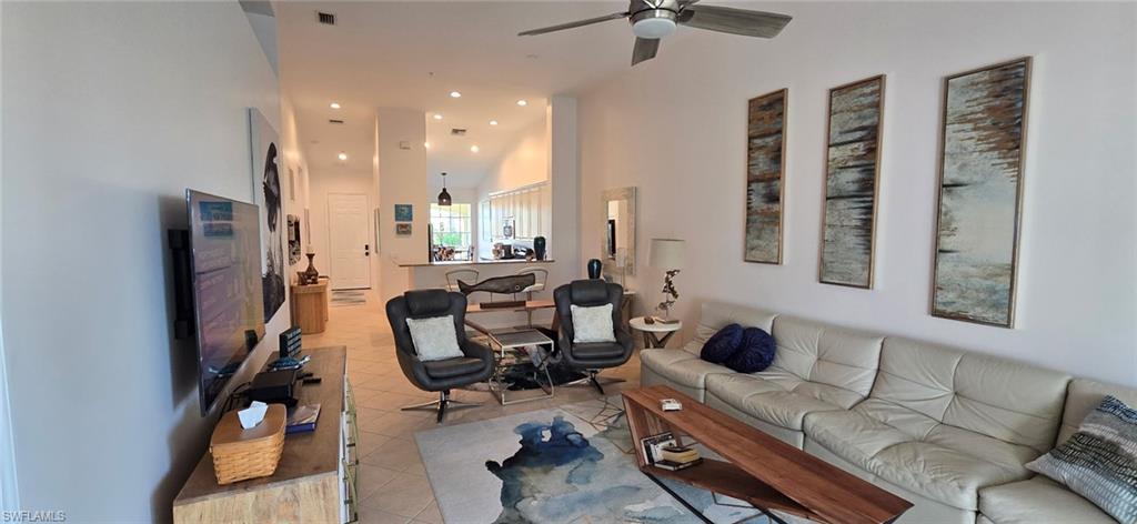 This home's distinctive features are certain to impress, Decorated to perfection the designer touches include exquisite new furnishings, décor, upgraded luxury flooring, light fixtures, and ceiling fans. A newly painted palette of soft colors adorns the walls, ceilings, and cabinets. This coastal contemporary retreat offers low-maintenance with luxuriant living boasting an award-winning open floor plan, voluminous 12' ceilings, spacious rooms, & split bedrooms. The bright white kitchen has stainless steel appliances, granite counter tops & a kitchen nook. Your private getaway is set amidst a pristine nature preserve offering treetop, sunrise & sunset views of Florida native landscaping. Other amenities: Designated carport, extra parking, storage unit, & front porch; Master bedroom suite has two walk-in closets; Newer HVAC unit & Water heater. Lucaya, the Jewell of Fort Myers was built in 2007 by Taylor Morrison, one of the most popular builders in the country. Many locational benefits include easy access to the city, shopping and world-class beaches of Sanibel & Fort Myers Beach- minutes away. Resort style amenities include 2 heated community pools, fitness room, & walking trails.