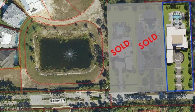 One or more photo(s) has been virtually staged, AI generated or rendered.  Rare Naples Homesite Opportunity by DIVCO CUSTOM HOMES to build your dream home on an exceptional oversized homesite just 15 minutes from Downtown Naples. Measuring approximately 110' x 338', this prime vacant lot is ideally situated at the end of Bailey Lane, directly across from the prestigious Grey Oaks community.
Surrounded by recently sold luxury homesites, this property is adjacent to several DIVCO Custom Homes design-build projects currently under construction, showcasing the area's growing appeal and value.
To help bring this vision to life, DIVCO's award-winning in-house design team has already created a stunning contemporary residence specifically tailored for this homesite, complete with detailed architectural plans and professional renderings. Buyers also have the flexibility to collaborate with DIVCO's design team to customize the existing concept or create an entirely new home design to suit their lifestyle and preferences.
Don't miss this unique opportunity to secure one of Naples' most desirable estate-sized homesites and partner with one of Southwest Florida's premier luxury builders. Explore the possibilities and discover the vision for this extraordinary property today.