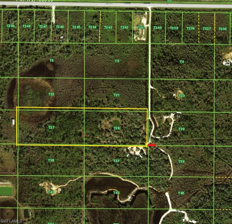 10 PRIVATE AGRIGULTURAL ACRES, NO FLOOD ZONE, NO HOA & BUILD UP TO 2 RESIDENCES on this mature wooded land with complete & total peace & quiet. This is semi fenced, gated and has the drive and front swales already in as well as a deep pond. Charlotte county zoning allows building up to 2 SFH, barno'minium or mobile home residences. It is an ideal area to ATV, hunt, hike and RV camping. This HIGH & DRY AG land is zoned for Pasture, Agribusiness, Grazing, target practice. MANY options for this great piece of land on a well maintained DEEDED ACCESS, PRIVATE, GATED gravel road with full legal access just .2 miles South of the main paved SR74. Addresses are 49337, 49407 Bermont Rd. and the parcel(s) frontage is about 330 ft total with the longest depth at 1320 ft. Fantastic location 5 min from the Redneck Mud Park & Babcock Ranch Preserve Public access, 15 min to gas-shopping & 20 min drive into downtown PG. Property is easily broken into 2 separate 5 acre parcels at closing. Call or email for details from an experienced land agent.