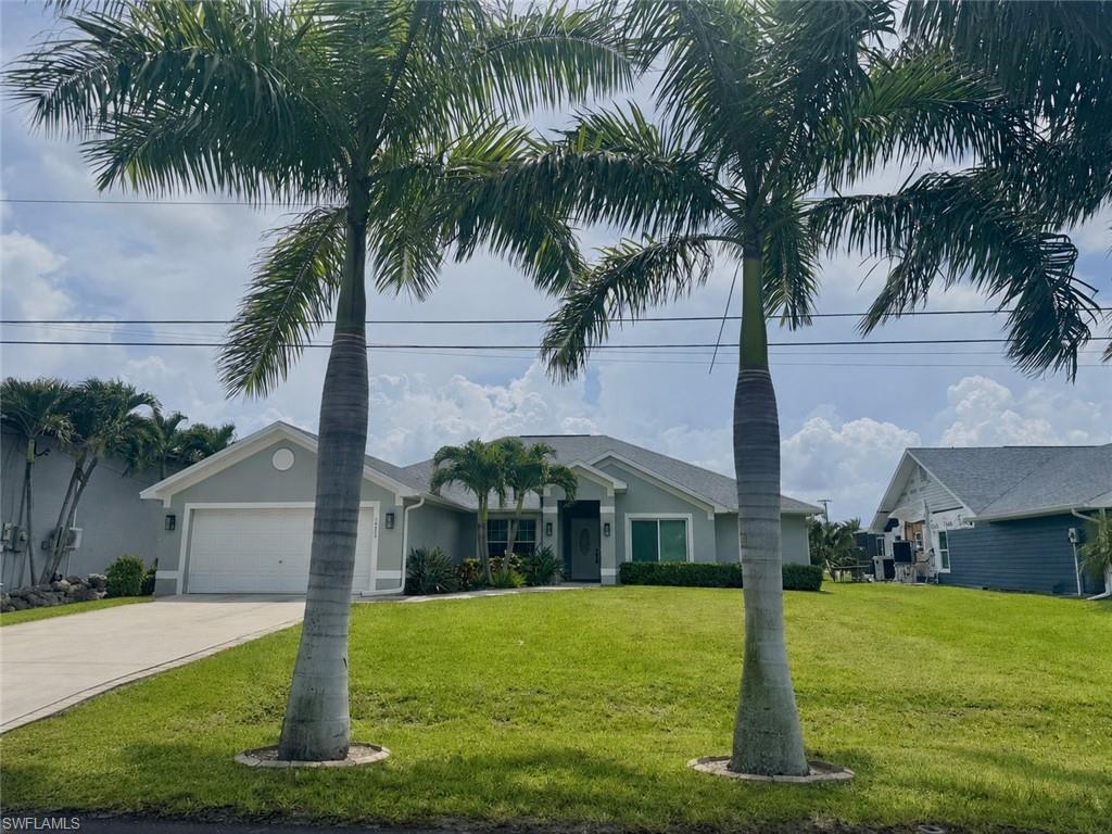 Spacious annual rental located in desirable SW Cape Coral. This residence offers over 2,560 square feet of living area with tile flooring throughout. Situated on a Gulf-access canal, the property includes a private boat dock, providing convenient waterfront access and enjoyable canal views. The home features generous living spaces and is ideally located near schools, shopping, dining, and other everyday conveniences. An excellent opportunity to enjoy Southwest Florida living in a sought-after waterfront location.