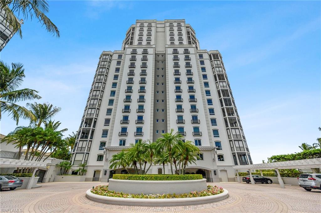 C.15416 -  The world class Windsor sits directly on the beach in the 24 hour secure,  private gated community of Bay Colony. This special  unit with large  glass openings to unobstructed gulf views and sugar sand beaches from the 14th floor.   The 6,155 sq feet of living space offers four bedrooms, four and a half baths, a large office, built-in high speed internet, and 3 screened balconies.  A large kitchen with a gas stove, two dishwashers and 3 sinks with disposals and  dual ovens. A wet bar for entertaining  and 2 bedroom  suites with a wet bar and one en suite with kitchenette. The Master bath has two closets and a cedar closet, jetted tub and separate sinks and dressing area.   Windsor offers a 24 hour staffed front desk, three guest suites, secured parking which will accommodate 3 cars, social,  fitness, and a conference  rooms. A beautiful resort pool and spa with gulf views. Membership in the Bay Colony Beach Club and Tennis Club is included.  Equity golf Club available separately. A great opportunity to be in this exclusive building.