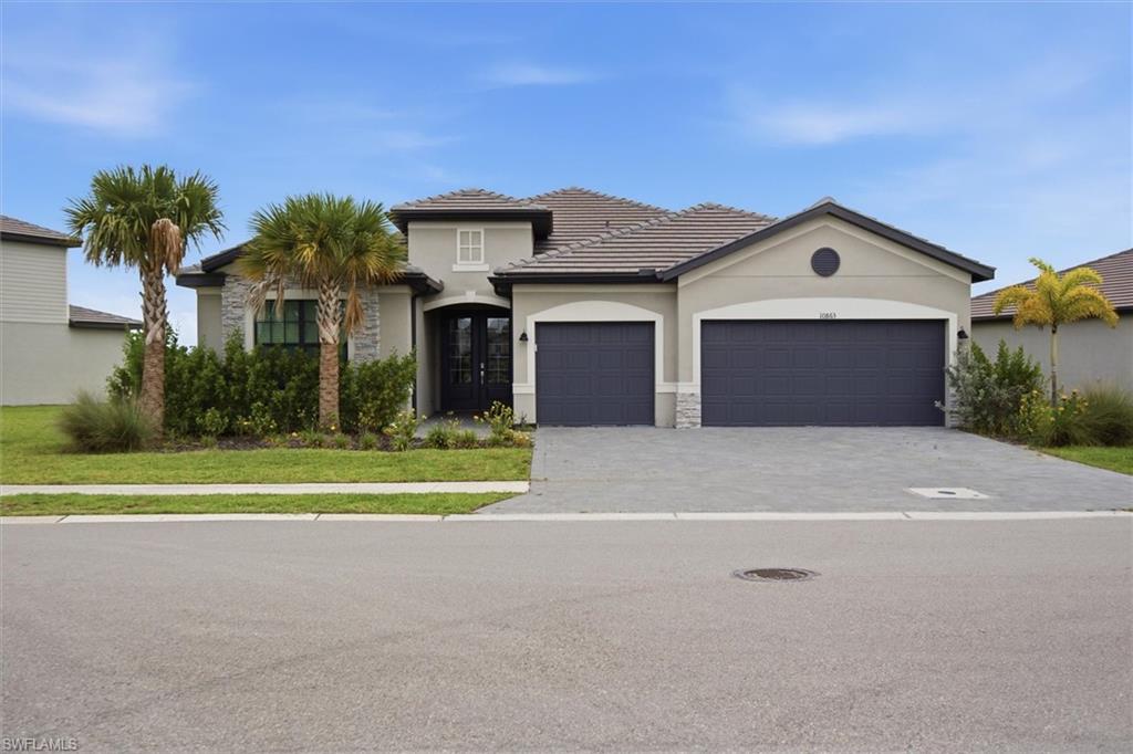 Welcome to Timber Creek! This beautifully maintained 3-bedroom, 3-bathroom,plus den home offers the perfect combination of luxury, comfort, and the Florida lifestyle you've been searching for.
Step inside to discover a bright, open-concept floor plan featuring spacious living and dining areas, a modern kitchen with stainless steel appliances, quartz countertops, abundant cabinetry, and a large island that's perfect for entertaining. The split-bedroom design provides privacy for family and guests, enjoya guest bedroom that is generously sized and paired with its own full bathroom.
The spacious primary suite is a private retreat with a walk-in closet and an elegant en-suite bath featuring dual vanities and a walk-in shower. Enjoy indoor-outdoor living with a covered lanai overlooking the beautifully landscaped backyard—ideal for relaxing or hosting gatherings year-round.
Located in the highly desirable Timber Creek community in Fort Myers, residents enjoy resort-style amenities including a clubhouse, resort pool, lap pool, fitness center, tennis and pickleball courts, basketball, volleyball, playground, and more. Conveniently located near shopping, dining, entertainment, top-rated schools, the airport, and Southwest Florida's beautiful beaches.
Don't miss this incredible opportunity to own a move-in-ready home in one of Fort Myers' premier gated communities.