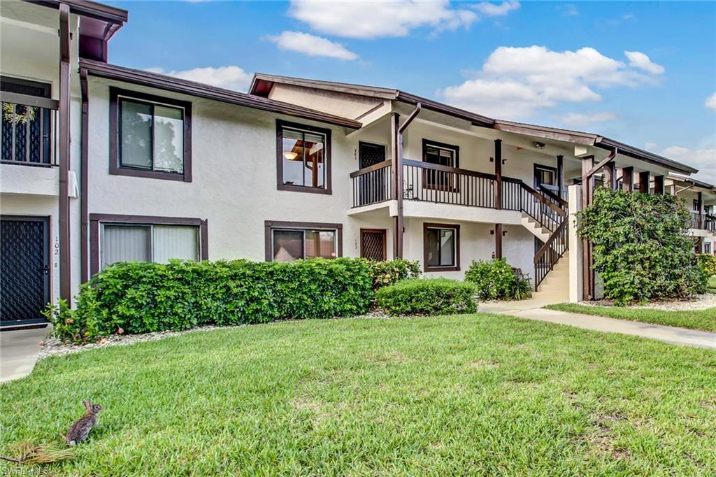 This beautiful waterfront condo is located right in the heart of Naples. Gorgeous lake views!! Amazing location less than 4 miles to the beach, close to downtown, upscale shopping, and exquisite restaurants. This home features a spacious kitchen with stainless steel appliances, a large pantry cabinet, and a lovely breakfast nook area off of the kitchen. In the dining room a built in bar area and ample dining space is perfect for entertaining. The large master bedroom has a walk in closet and sliders leading out onto the lanai. The lanai is enclosed with sliders so you can use the space year round. Great guest bedroom and recently updated guest bathroom. This unit comes with a one car garage and also has an extra storage area off of the lanai. This home is being offered turn key and with all the furnishings so you can just move right in! Amenities include 2 pools, a spa, and tennis courts. This is the perfect place to enjoy all Naples has to offer. Seller is giving a $5,000 allowance to buyers for master bath updates. Come see this home today!!