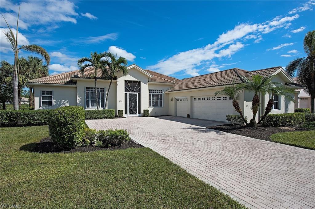 A golfer's paradise, this immaculate three-bedroom-plus-den residence has an expansive easterly vista over one of the best-maintained golf courses in the greater Naples area. Shopping, restaurants, schools and access to I-75 are close at hand. A three-car garage completes the package! New pool cage and new roof to be installed within the next few months.