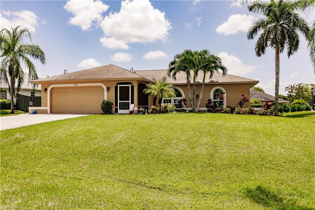 Priced to sell fast - this home gives you the best bang for your buck on the market! Home is in a flood zone X - *no  expensive flood insurance required* Great location by the Pine Island shops. The updated chef's kitchen has a nice island, tons of cabinets & and plenty of room for the family to gather. The beautiful bathrooms have custom tile work & the bedrooms have all updated flooring. The master bedroom has a great walk in closet and an oversized custom glass shower with dual shower heads.The covered and private lanai is expansive and gives room for outdoor entertainment. All newer pool skimmer, heater, pump, filter, pool deck leveling & painting make the pool worry free. A newer spa liner & jets were done also. Extended driveway & side path are a real bonus feature for off street parking. And a newer breaker panel and ground systems been installed. This home has a 8 x 10 building/shed in the back yard for storage and blooming fruit trees. Hurry to see this one..