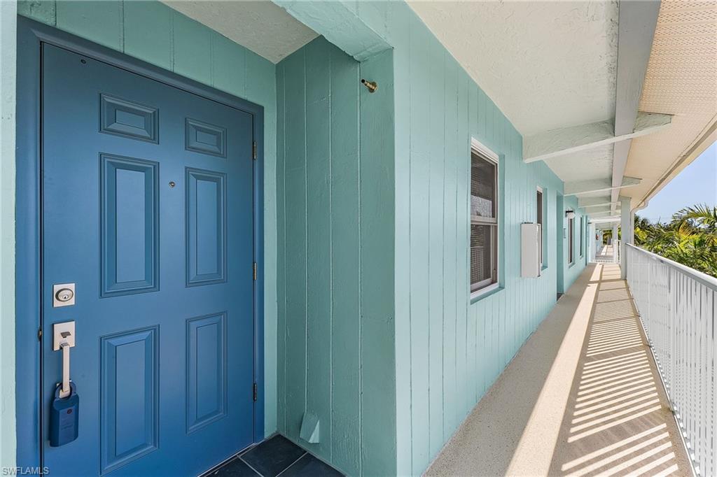 Beautiful second floor unit in Fisherman's Wharf.  2 bedrooms, 2 baths, with a screened porch and covered parking.  This complex offers a pool, boat storage, and your own dock.  Great Gulf access, just minutes to San Carlos Bay.  This condo is right in the middle of downtown St James City.  Close to all the restaurants and bars.  And by boat you are in easy reach of Sanibel, Captiva, Ft Myers Beach, and Cayo Costa.