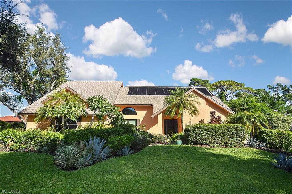 Seller says "BRING OFFERS" for this 5 BR/3 BA/2 car garage pool home sitting on .44 acres and is a butterfly lovers paradise.  Mature trees and beautiful flora on this amazing lot on Afton Ct with LOW HOA fee structure.  The private pool area is surrounded by amazing gardens.  Beautiful fireplace in living room for chilly Florida winter evenings.  New raised PROPANE WHOLE HOME GENERAC generator and new raised AC system (2 NEW AC systems), new irrigation system fed by 125 ft. deep well.  Miami-Dade windows and electric shutters.  New pool pump and pool equipment and landscape lighting.  Seller also had the roof straps upgraded (no roof damage from Ian) roof in 2021, new privacy fence, new hot water heater, new tile flooring in downstairs 3 bedrooms.  This is an oasis property in a wonderful community.