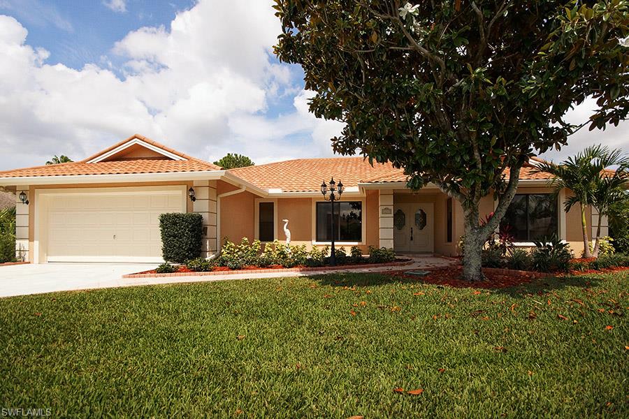 FRESHLY PAINTED INSIDE AND OUT THIS HOME IS READY FOR IT'S NEW OWNER! Recently updated with new appliances, all new light fixtures, pool just resurfaced, new sod and landscaping. Home is equipped with a generator. Entertain on the spacious covered lanai. Situated in the gated golfing community of Imperial Golf Estates this home is in close proximity to beaches and shopping with low HOA fees. Memberships to golf and social clubs are optional.