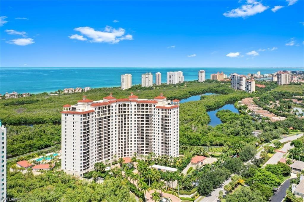With breathtaking, panoramic views of the Gulf of Mexico, this rarely available 17th floor condo features a beautifully designer furnished and decorated 3 bedrooms and 3 bathrooms in Montenero.  Montenero is one of the most desired luxury buildings in Pelican Bay with exclusive amenities such as a resort-style pool, guest suites, 24 hour doorman, two social rooms, theatre room and fitness center. The unit includes two secured assigned parking spaces and a storage locker. Located in the prestigious Pelican Bay community, you will have access to a variety of resort-style amenities including, private beach access with beach front dining, tennis courts, community center, miles of walking/bike paths and more. If you are looking for the high-rise lifestyle, this is a must-see!