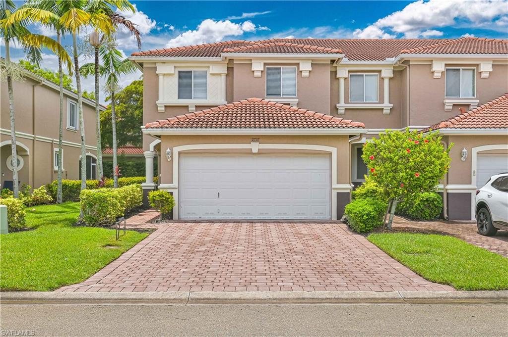 Move right into this freshly painted spacious and beautifully maintained 4-bedroom, 2.5-bath townhome offering 1,928 square feet of comfortable living space in the highly sought-after gated community of Timberwalk in Estero. Featuring a rare two-car attached garage and located directly across from the resort-style community pool, this home enjoys one of the most desirable locations in the neighborhood—almost like having your own private recreation area just steps from your front door. Designed for both everyday living and entertaining, the open floor plan features tile flooring throughout the main level and laminate wood flooring upstairs. The updated kitchen is equipped with rich wood cabinetry, solid countertops, stainless steel appliances, and a brand-new stove installed in 2025. Additional peace of mind comes with a newer AC system. All four bedrooms are conveniently located on the second floor, providing privacy from the main living areas, while the spacious primary suite offers a relaxing retreat. New blinds have been added throughout the home and new carpet on the stairs. 
Timberwalk residents enjoy a prime Estero location just minutes from Florida Gulf Coast University, Miromar Outlets, Coconut Point, Gulf Coast Town Center, dining, entertainment, and Southwest Florida's beautiful beaches. With immediate occupancy available upon HOA approval, this move-in-ready home is an exceptional opportunity to enjoy the best of Southwest Florida living.