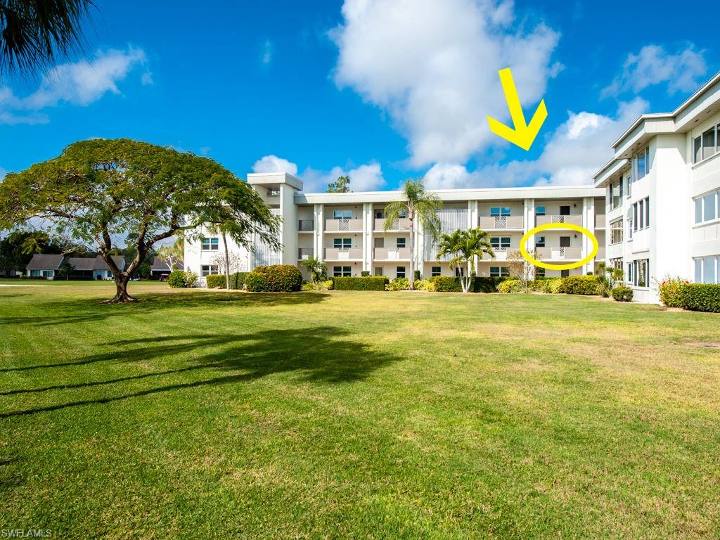 Gaze at the golf course from this second-floor unit 209 in Seven Lakes gated golf-course community. Centrally located in Fort Myers, zip to any store along Tamiami Trail. You are 8 miles to downtown Fort Myers and 10 miles to Fort Myers Beach! Plus, laundry and storage closest located on each floor. Inside the unit, there’s plenty of space to spread out with the open main living area. A pass-thru kitchen window connects the living, dining and kitchen areas. Sliding glass doors open to a screened lanai, which overlooks the golf course. Two spacious bedrooms share a large bathroom with shower and tub. Seven Lakes is a 55+ active community with golf course usage included in monthly HOA fees. Two 24-hour gates secure the neighborhood, which features6 pools, 6 tennis courts, pickleball, library, crafts shop, restaurant, pro shop, and much more!