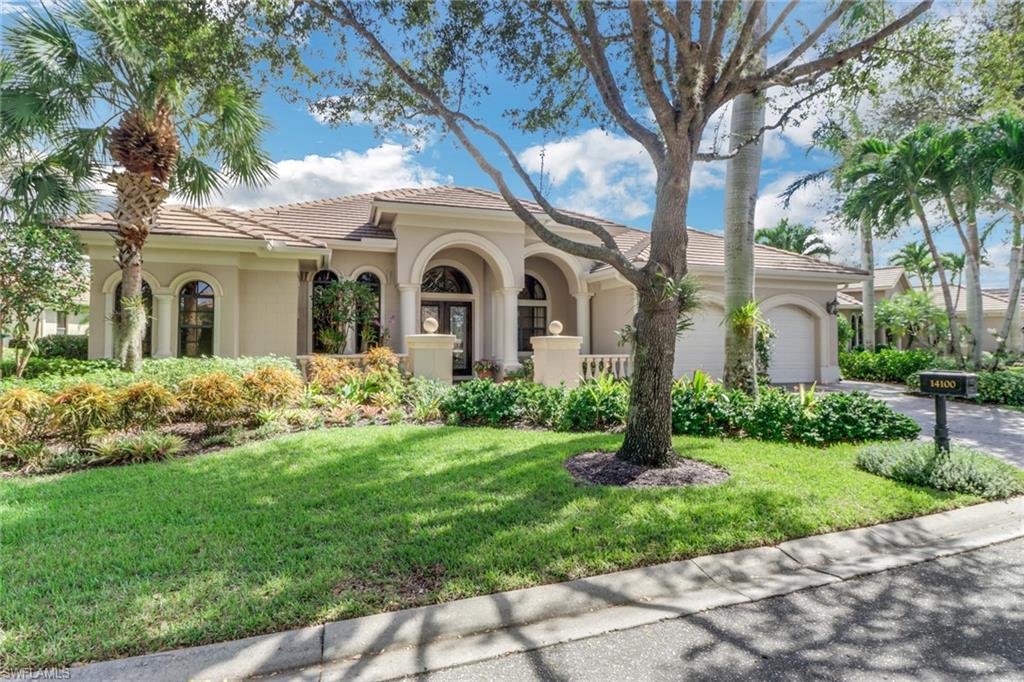 Imagine yourself living in a meticulously maintained home on one of the favorite streets in Palmira with outstanding lake views and skipping the waitlist with immediate golf membership available. With numerous upgrades and luxurious finishings, this 3 bed,3 full bath plus den is move in ready. The Chef's kitchen, renovated in 2020, with its spacious island, Quartz counter tops, Stainless Steel appliances, 6 burner Thermador gas cooktop, wine fridge and walk-in pantry, adjoins the great room with a view and breakfast nook. A wonderful gathering spot. The comfortable main bedroom includes Engineered hardwood flooring & his & her closets. The completely remodeled (2023) designer main bath has a glamorous walk-in glass enclosed rain shower & a free standing tub. The stunning SE facing lanai, with its picture window screen provides an expansive yet private lake view, beautiful sunrises & lovely evening light as well. The expanded garage, with its recently epoxied floor accommodates 2 cars & has a golf cart space with separate side access. Among the many features, the home has a new roof (2018), whole house generator electric hurricane shutters on lanai. RCC membership  included