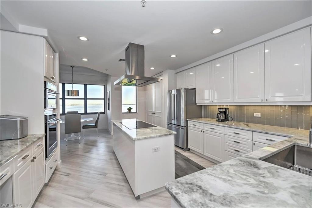 Insane River View!!! Come see this well sought after CASTILE Unit. Fully Renovated  3 bedrooms  2 1/2 bathrooms with private 2 Car garage. All new appliances, A/C and Water heater. This spacious 2855 sq ft unit has luxurious wood tile throughout. New hurricane shutters, Walk in closets, Large pantry, Separate Tub and Shower, Granite counters, Large Lanai. Community Clubhouse with pool. Golf and Boating community, close to beaches and airport.
Golf and Sport memberships available.