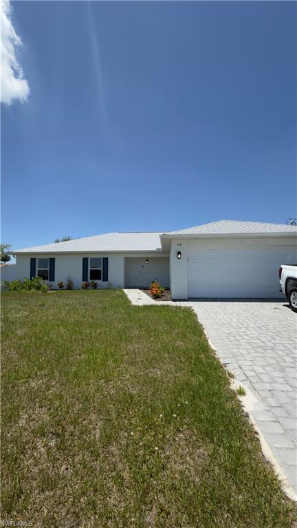 4-bed, 3-bath home built in 2024 with one story.