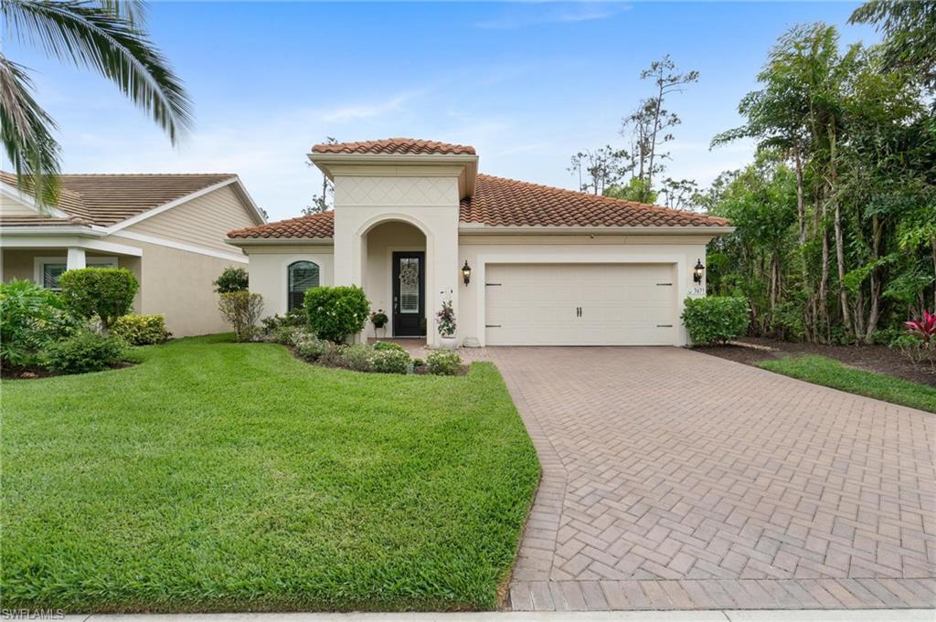 Come visit this better-than-new upgraded 3 bedroom + den/3 bath/2 car garage home located on a corner lot in Cypress Walk gated community centrally located in Fort Myers.  Includes tile roof, vinyl plank flooring throughout the home, custom-designed kitchen, quartz & granite countertops, upgraded appliances, custom-designed bathrooms, recessed lighting in the main living area, and tray ceiling in the living room are just a few finishes that make this home one of the most unique around! The large screened-in lanai with custom Pool/Spa built in 2022 overlooks a private landscaped area overlooking the private preserve. This meticulous home includes a whole house generator, natural gas, hurricane windows and doors, irrigation, no CDD, and low HOA fees that include land/lawn maintenance. Cypress Walk is a new gated community of 114 single-family homes located in Fort Myers. Homes at Cypress Walk feature Mediterranean, Spanish and Island inspired architecture . This 50-acre community includes views of water and Florida fauna with three lakes and nearly 14-acres of natural preserves. Welcome to your piece of paradise.