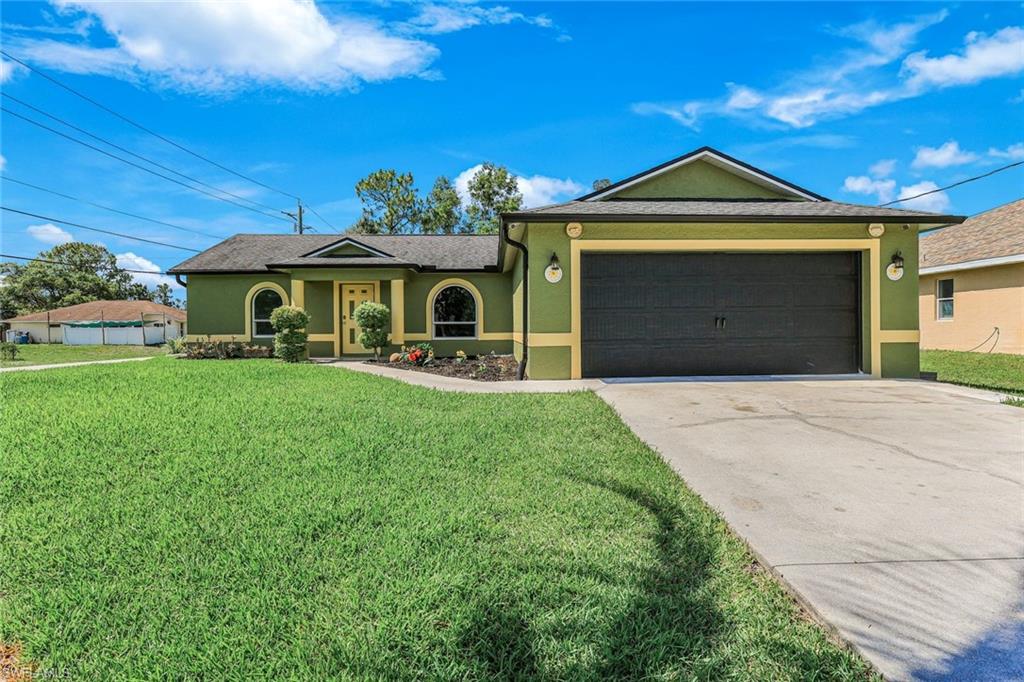 MOVE IN IMMEDIATELY!  Lease option to purchase possibility with larger down payment!  Totally updated and very well-maintained single-family home, just minutes to Fort Myers, I75 and Gateway! This home has been meticulously cared for, as the seller is a contractor. This home has a WHOLE HOME GENERATOR with buried propane tank to ensure power during our worst storms with IMPACT WINDOWS and a NEW ROOF, for even lower insurance! In addition, this home has a ductless a/c system in the 2-car attached garage, brand new exterior and interior paint and NEW stainless-steel appliances. The updated gourmet kitchen offers dark mahogany kitchen cabinets with 72" uppers with crown molding and built in wine rack plus an oversized granite breakfast bar overlooking the open living area, dining area and large backyard. The baths are totally renovated with gorgeous glass tile inlays, glass shower doors, upgraded cabinets and vessel sinks, custom mirrors and lighting. 5201 4th St W also has NEW flooring, NEW lighting, plus all NEW doors and trim, upgraded decorative garage door with automatic opener with a fresh coat of paint on both the garage and lanai floor and a laundry room inside the home is just off the garage. There are even more bonuses with this home, as the garage attached to the home holds full size truck plus there is a large secure shed for extra storage with an additional side gravel driveway for your work vehicles, boat, RV and other toys! The backyard is lined with private, mature trees while the landscaping is complete with coconut trees in the front, a working irrigation system and a perfectly maintained lawn and garden areas! Lastly, did we mention this home has SOLAR PANELS that help offset the electric bill? Short notice showings ok! NO RESTRICTIONS! Pets welcome!