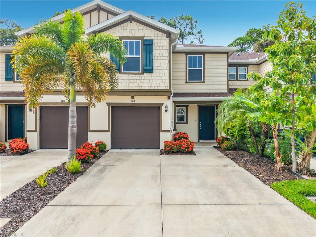 lowest priced 3 bedroom 2.5 bath, home in Bayshore Commons. This like new townhome offers the perfect blend of comfort, convenience, and affordability. With 3 bedrooms, 2.5 bathrooms, and a large 1 car garage, this townhouse provides ample space for you and your family to live and grow. The community pool is perfect for relaxing on hot summer days, while the private backyard overlooking the preserve offers a peaceful retreat from the hustle and bustle of everyday life. Inside, you'll find modern amenities such as formica counters, stainless steel appliances, and carpet and tile flooring throughout. The laundry is conveniently located upstairs, and the split bedrooms ensure privacy for you and your guests. The primary bathroom features dual sinks and a walk-in shower, while the guest bath includes a shower tub for added convenience. With water, sewer, lawn care street lighting and secure gated entry included in the HOA, you can enjoy a worry-free lifestyle in this beautiful townhome. Don't miss out on the opportunity to make this your new home sweet home!  Close to 75, Publix plaza, 10 minutes to Downtown Ft Myers, 20 minutes to Punta Gorda Airport or RSW, make for an easy commute to work rest and play!