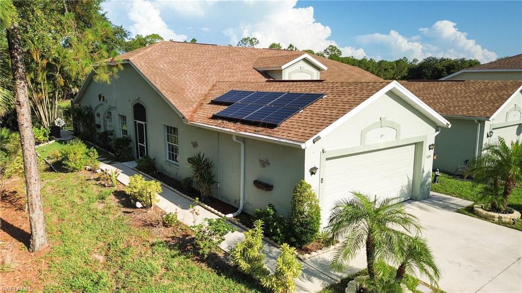 Experience the best of Naples living in this beautifully renovated 3-bedroom, 2-bath end-unit villa, featuring the largest floor plan in the gated Villas of Whittenberg. The Seller is willing to contribute up to 3% of the purchase price toward the Buyer's closing costs, provided the Buyer submits a full-price offer. Ideally located just inside the controlled-access entrance, this home offers an open, spacious layout with soaring vaulted ceilings, abundant natural light, and spectacular long lake views from the oversized screened and enclosed lanai. Designed for both comfort and style, the interior showcases tile flooring throughout, a fully remodeled kitchen with abundant cabinetry, updated bathrooms with modern finishes, and a spacious two-car garage complete with built-in cabinetry, a convenient kitchenette, and an extended driveway with parking for up to four additional vehicles. Major improvements provide peace of mind, including a new roof (2018), updated 2.5-ton HVAC system, and a leased solar panel system that may be transferred to the new owner, offering the potential for long-term energy savings. Residents enjoy outstanding amenities, including a community clubhouse, swimming pool, and fitness center, all while benefiting from one of the lowest HOA fees in the area. The community is pet-friendly, allowing up to two pets. Perfectly situated just 10 minutes from Downtown Naples and the Gulf's white-sand beaches, this exceptional home is also minutes from top-rated schools, shopping, dining, medical facilities, and I-75.
Move-in ready, beautifully upgraded, and offering an unbeatable combination of space, location, lake views, and value—this is a rare opportunity you won't want to miss.