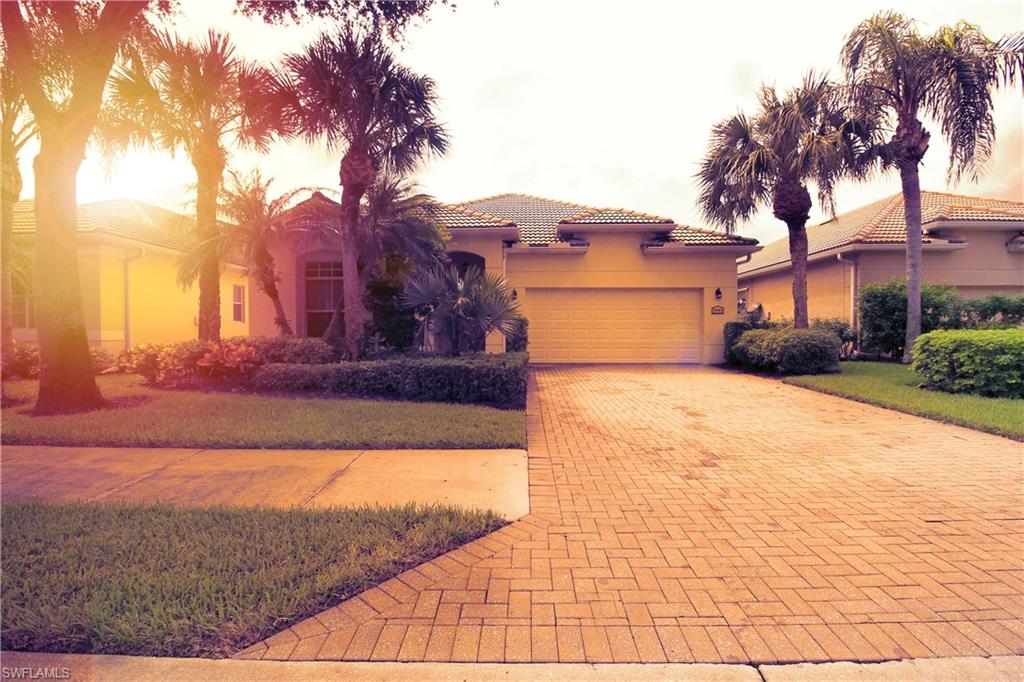 BEAUTIFUL Single Family home in Cypress Woods Golf and CC. With upgraded tile and western lake views that helps make this home on the stunning golf course designed by renowned Florida architect Gordon G. "Gordy" Lewis, create a natural flow that will carry you away from the tensions of modern life into the world of golf. The course offers amazing scenery and wildlife, cypress heads, pine forests, rolling fairways, elevated greens, and tees. You will have the chance to play through wetlands and nature preserves alongside a fun round of the greatest game ever played, including a putting green and aqua driving range. If you desire Tennis, Pickle Ball, Lap pool, fitness center or just a casual relaxation around the community pool, this place has it all including a newly renovated Club House and award winning Restaurant! Just minutes from the Mercato, Famous 5th Ave, the RSW airport, Collier and Lee county beaches, shopping, dining and churches.