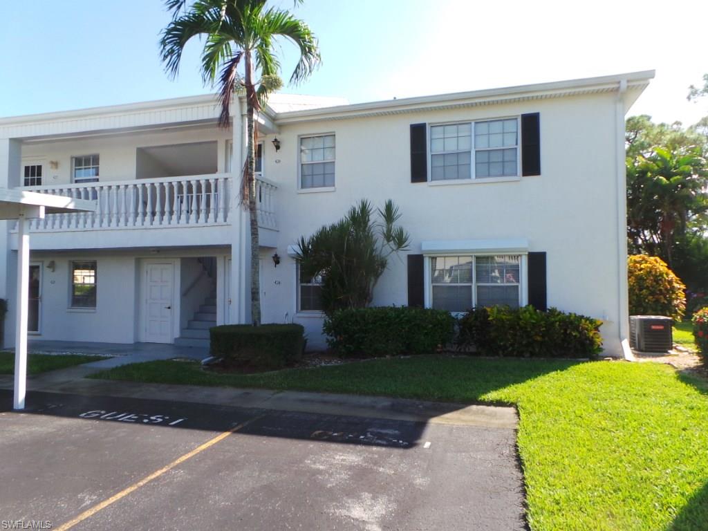 Great Opportunity for 55+! Nice First Floor Two Bedroom Two Bath Water View Condo now Available! Open Living Dining Area Plus Florida Room adds additional Living Area! Fantastic Views! Brand New Interior New Paint and Carpeting, Brand New AC, and Appliances! Nice Kitchen with Microwave, Range and Dishwasher in Place. Large Bright Dining and Living Area. Master Bedroom with Good Closet Space. Master Bath with Large Tiled Shower. Guest Bath with Tub and Shower Combination. Inside Laundry Room with Washer Dryer Hookups. Exterior Door to Back Yard. Community Amenities including Billiards, Shuffleboard, Community Room and Pool! Good Location Close to the Beaches of SW Florida, Shopping, Dining, Bus Service, and Entertainment. Reasonable Fee with Water and Sewer Included. Schedule Your Showing Today!