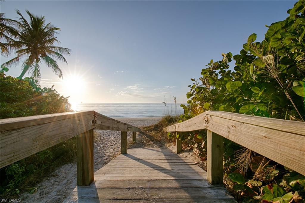 Unique opportunity to build your dream home on the prestigious Gordon Drive. This nearly half-acre corner lot includes alley access from the rear. Walk two short blocks to one of the many award-winning beaches Naples has to offer. Ideally located near the picturesque downtown area, offering upscale shopping, fine dining and a variety of entertainment. The home is being sold as-is.