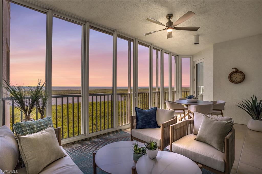 Floridian Club membership is transferable, subject to tenant payment of applicable fees.

Experience elevated coastal living in this beautifully appointed 14th-floor residence at The Dunes—one of Naples’ premier resort-style communities. This spacious 2-bedroom + den, 2-bath condo at 265 Indies Way #1404 offers sweeping Gulf and bay views, abundant natural light, and a thoughtfully designed open floor plan ideal for both relaxing and entertaining.

The well-equipped kitchen features granite countertops, stainless steel appliances, and ample cabinetry, flowing seamlessly into the living and dining areas. The private screened lanai is the perfect place to enjoy breathtaking sunsets and gentle coastal breezes. The primary suite boasts stunning water views, walk-in closets, and a luxurious en-suite bath with dual vanities, soaking tub, and separate shower. A versatile den provides the ideal space for a home office or guest room.

Residents of The Dunes enjoy world-class amenities including a resort-style pool and spa, state-of-the-art fitness center, tennis courts, and the renowned Club at The Dunes with on-site dining. Ideally located just minutes from Vanderbilt Beach, Mercato, and Naples’ finest shopping and dining.