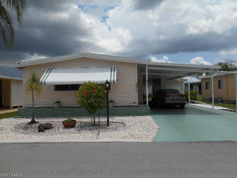A very sharp & clean new listing! 2BR/2BA furnished and golf cart stays, with new batteries in. Many nice updates on this resident owned property. Newer A/C and internet paid ahead for the year. A nice large finished lanai across the front and a triple sized shed. Six Lakes Country Club That Lifestyle Place!