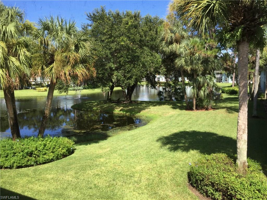 Extensively renovated, beautiful two bedroom/two bath condo in popular Piper's Pointe in the Palm River area of north Naples!  New plumbing and water heater.  Updated kitchen has refaced cabinets, stainless steel appliances and granite counter tops.  Baths feature new vanities with granite tops and new tile and custom mirrors.  AC was replaced within the past two years.  Enjoy a tranquil garden and lake view with fountain from the screened lanai.  Piper's Pointe is close to beaches (only about 3 miles), hospital, walking distance to shopping and lots of restaurants, and only a few minutes from the Mercato. Low community fee includes a resort-like pool.  Covered parking is included.  Spotless and move-in ready!