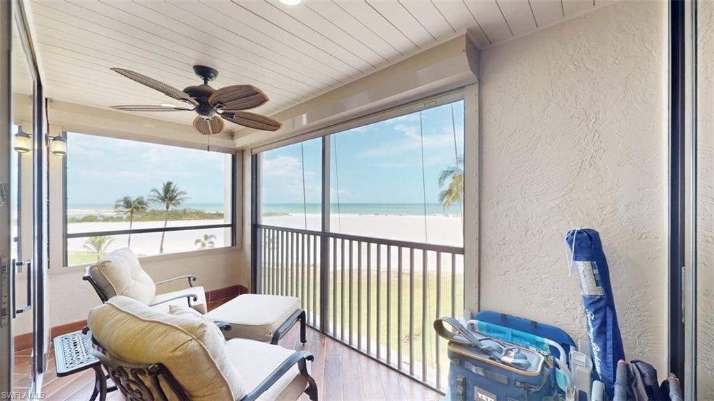 Experience coastal living at its finest in this beautifully maintained 2-bedroom, 2-bath condominium located on one of the widest and most desirable stretches of Fort Myers Beach. This open-concept residence features tile flooring throughout, stainless steel appliances, and a bright, spacious living area designed for both comfort and entertaining.
The primary suite offers a tub and shower combination, while the guest bathroom features a walk-in shower. Impact-resistant storm windows and stunning zero-corner sliding glass doors seamlessly blend indoor and outdoor living, opening to a screened lanai with breathtaking views of the Gulf of America.
Enjoy spectacular sunsets, gentle sea breezes, and direct access to the sugar-sand beach just steps from your door. Conveniently located near an abundance of restaurants, entertainment, and shopping, this property offers the perfect combination of relaxation and coastal convenience. Whether you're looking for a full-time residence, vacation getaway, or investment opportunity, this exceptional beachfront condo delivers the ultimate Southwest Florida lifestyle.