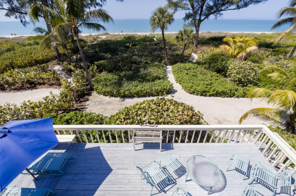 Enjoy making family memories in this private and charming "Beach House" offering one of the best direct, Gulf of Mexico views in private and gated South Seas Resort. 62' on the beach of one of Florida's BEST shelling beaches. Situated on a private cul-de-sac away from the main road this beach house offers 4 BR/4 BA, vaulted ceilings, open floor plan, loft, large private deck with wet bar, 2 private sundeck balconies up stairs, monitored fire/smoke alarm and a Southern exposure side porch, perfect for breakfast and morning coffee. Community amenities include a sparkling community pool and tennis courts. Partially furnished, inventory attached. New survey coming soon. This is an "AS IS" sale.