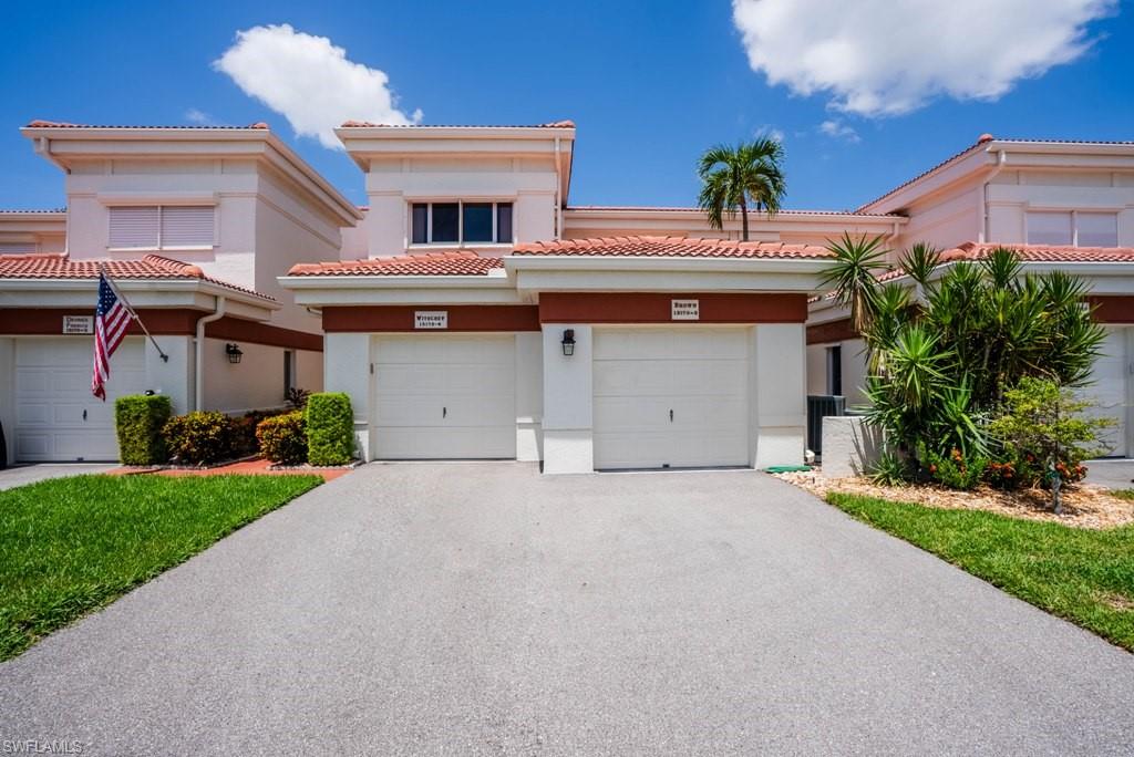Welcome to your Private Ground Floor Villa with Attached 1 Car Garage! Enjoy the views of the Lake & Golf Course from living room and master bedroom where you can enter from the french doors or from the sliders off the living room. The Dining Room & Kitchen are tiled, kitchen has updated cabinets for plenty of space for storage, stainless steel appliances, & tile backsplash.  Plantation Shutters on the windows.  New electric hurricane shutters off lanai for your protection.  Master bath has walk-in shower with seamless glass doors, Guest room has queen Murphy Bed for your guest and walk-in closet.  Full Size Laundry Room, Lots of Closet/Storage Space, High Ceilings, Crown Molding, Partial Furnishings included in the sale. A/C is 2009 and H/W is 2020.  Seven Lakes is an active 55+ community with Executive golf Course with no fees to play, 6 Tennis Courts, Pickleball, Bocce Ball or Shuffleboard. Many Cards and Game Groups, Planned lifestyle events and outings. Live Music events and Entertainment brought in for you and your guests. "Tee Room" Restaurant/Bar, Great Neighbors and Social Support.  Close to shopping, restaurants, everything you need is here or just outside our gates.