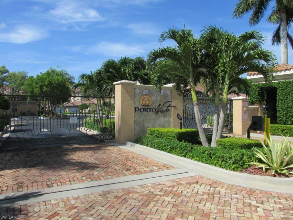 Immaculate 2 Bed 2 Bath condo located in the gated community of Porto Vista. This condo has it all, high ceilings, large living area and spacious kitchen. Tile floors in all living areas, inside laundry, screened in lanai, large master bedroom with enormous walk-in closet. This community offers private foyers, large community pool, fitness center, club house, lush landscaping and so much more!!!! Located in the most desirable area of the Cape. Close to shopping, restaurants, schools and super close to Cape Harbour!!!