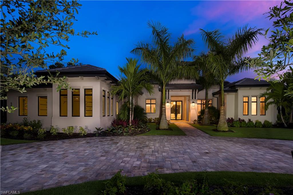Closing Price of $2,991,980.00 Furniture conveyed separately, valued at $275,000. Introducing STOCK Signature Homes luxury model, The Atherton. From the moment you enter this wonderful home, you will appreciate the quality of workmanship that is Stock Signature Homes!  Vaulted ceilings, open floor plan, spectacular views and an exceptional outdoor living space is what makes this a favored model.  No options spared in this 4554 so ft model.  Spacious guest bedrooms with a great room plan design offers excellent privacy.  The lush grounds of Quail West have made it the hidden gem of Southwest Florida for many years.   36-holes of golf designed by Arthur Hills.  Currently as our incentive, Stock Signature Homes pays the 35K House Membership fee!!