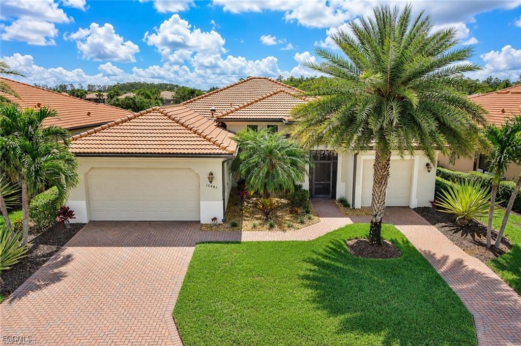 Totally Updated BORETTO MODEL ESTATE HOME with an Amazing Lake View! Located in the most desirable Community in Pelican Preserve=SOLARO! The Solaro Board is dedicated to having these Beautiful Estate Homes continue to being the Best with Plush Landscaping & Social Gatherings that this Community has become known for. If You Simply want the Best Home in the most Active 55+ Community in the U.S. this Home is for You. TOTALLY OPEN CONCEPT WITH: 3 Large Bedrooms, 3 Full Baths, & an Office/Den plus an oversized 2 Car Garage & a Golf Cart Garage! Storm Screen on the Extended Lanai w/Picture Window, Three Stage Whole Home Water Filtration System, New Ridge Vents, California Closet in the Master, Professionally Painted Inside, Builder Upgrade White Cabinets & Plenty of them, Plantation Shutters, Custom Crown Molding & Custom Woodwork throughout the Home giving the Home A Modern Appeal. Grill & Outdoor Kitchen, Hot Tub, Partially Furnished plus Updated Appliances (2024) & PLENTY OF ROOM FOR A POOL. (Quote for New Pool & Spa Available.) SPECIAL Value For You: THE MASTER BATHROOM HAS RECENTLY BEEN TOTALLY REMODELED THAT MUST BE SEEN IN PERSON TO BE TRULY APPRECIATED.  PLUS NO CARPET IN HOME! Added BONUS: THE Home Comes With A TRANSFERABLE TOTAL PLAN CHOICE HOME WARRANTY=PEACE OF MIND. Warranty is Paid thru February 2032.  IMPORTANT: Check-out All the BONUS FURNITURE that remains with the Home=LESS SHOPPING FOR YOU & the Furniture Quality is EXCELLENT that stays with the Home! Pelican Preserve is one of Southwest Florida’s Premier 55+ Communities offering Golf, Dining, Fitness, Pickleball, Softball, Social Activities, and Resort-Style Amenities. Plus, Pelican Preserve is conveniently located close to RSW Airport, Shopping & THE BEACHES!