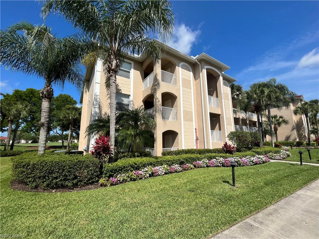 Instant income with Membership benefits! Plus the best value of all current listings. Beautiful North Naples community, 1st floor unit that offers a golf course designed by renowned Florida architect Gordon G. Lewis. The cypress heads, pine forests, rolling fairways, elevated greens, & tees create a natural flow that will carry you away from the tensions of modern life into the world of golf. You will have the chance to play through wetlands & nature preserves that offer beautiful scenery & views, alongside a fun round of the greatest game ever played. Amenities include putting green & aqua range, newly renovated Clubhouse dining, community & club house pool with food & beverage service, (3 pools within Cypress Trace), tennis & pickleball courts, fitness center, bocce courts, walk/jog/bike paths & an active social calendar and fitness classes. This 2/2 condo in the resort style bundled golf community. Newer HVAC, water heater, and kitchen appliances. Enjoy serene sunsets & panoramic views of the golf course & lake from the lanai. Just minutes from Beach,Shopping,Restaurant,Airport & more. Long-term tenant currently in place, perfect investment opportunity. New Owner Keeps Benefits