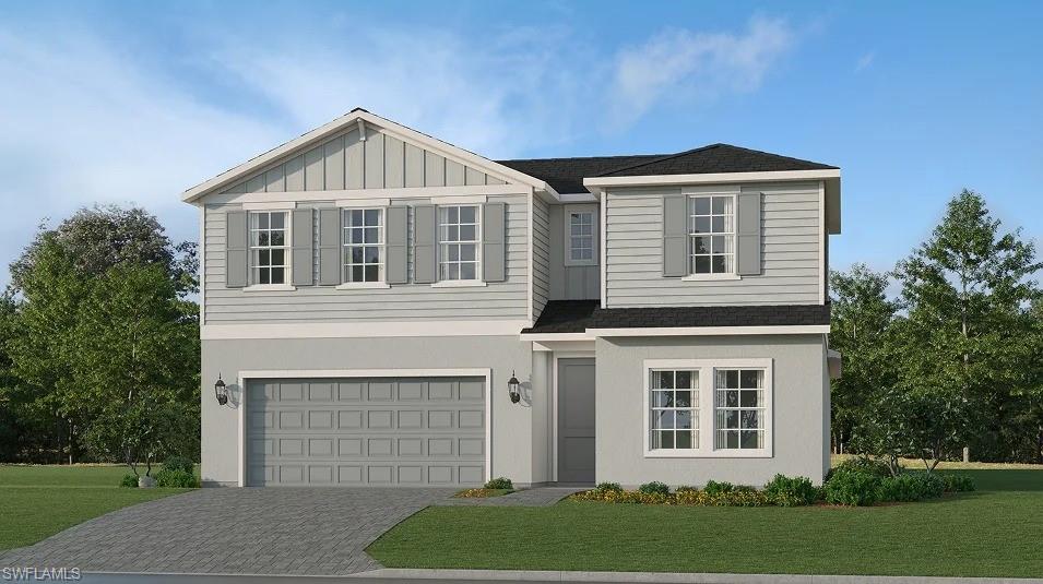 One or more photo(s) has been virtually staged, AI generated or rendered.  MOVE-IN READY!! Experience seamless resort living at Tuckers Cove at Babcock Ranch, Punta Gorda's only water park-inspired community. This sun-drenched masterplan offers pools, curated events and everything you need to thrive. This new two-story home showcases a gracious floorplan that offers endless possibilities. A versatile flex space is attached to the foyer by the front door while down the hallway is a spacious open-concept main living area with access to a covered porch. The owner’s suite is tucked into a corner of the first floor with a private bathroom and walk-in closet. Upstairs, three comfortable bedrooms center around a multipurpose loft. Completing the layout is a convenient two-car garage. Prices, dimensions and features may vary and are subject to change. Photos are for illustrative purposes only.