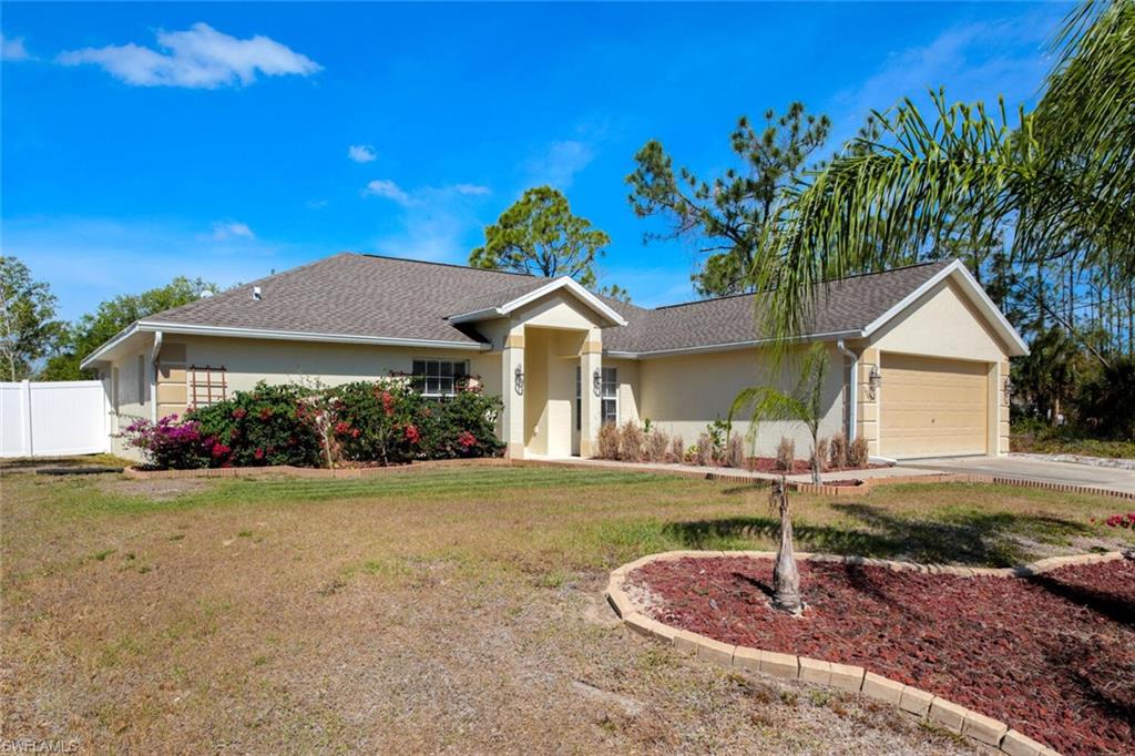 Why wait to build? Introducing a beautifully updated 4 bedroom home PLUS den, located on a peaceful North Port street. The foyer opens up to a spacious family room featuring a vaulted ceiling that adds to the home's elegant charm. Boasting a split floor plan, the kitchen opens to the family room and breakfast nook, with an abundance of natural light and a serene view of the private yard.

The kitchen has been updated with granite countertops and a three-piece stainless steel appliance set. The home features a BRAND NEW roof and fence, newer water treatment system, and hot water heater. Low-maintenance vinyl plank flooring has been added throughout the home, with plush carpets in the bedrooms.

The master bedroom features double walk-in closets, two separate vanities, an enclosed water closet, and a huge linen closet. The master bathroom has been beautifully updated, providing a spa-like experience. The secondary bedrooms are situated down their own hallway, offering privacy to the occupants.

Conveniently located close by restaurants, shops, golf courses, gulf beaches, schools, and more! Don't miss out on this must-see home, schedule your showing today!