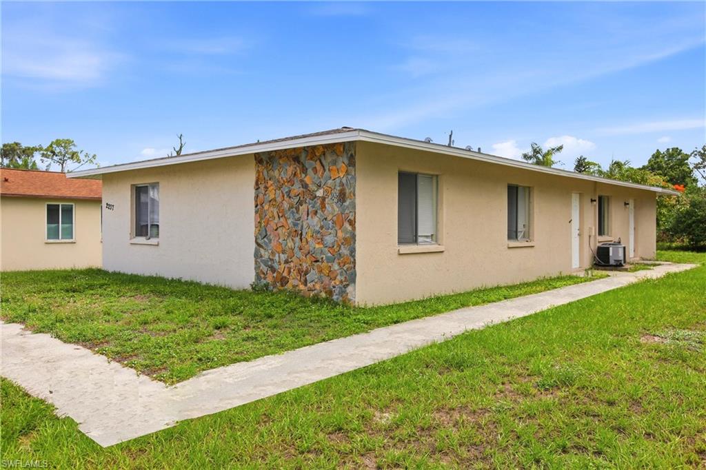Welcome to 2237 Iris Way, a well-maintained duplex offering an excellent opportunity for investors and owner-occupants alike in the heart of Fort Myers. Featuring two spacious 2-bedroom, 1-bathroom units with durable tile flooring throughout, this property is designed for easy maintenance and long-term rental appeal.

One unit has been thoughtfully updated, including a renovated kitchen with new cabinets, countertops, and flooring, along with bathroom improvements featuring a new vanity, toilet, and flooring. Major capital improvements have already been completed, including a new roof installed in March 2021 and full interior and exterior painting completed the same year, providing peace of mind for years to come.

Each unit offers its own utility room with washer and dryer hookups and a separate exterior entrance, adding convenience and privacy for residents. With one unit currently ready for immediate occupancy, buyers have the flexibility to move in and offset expenses by renting the other side, or lease both units to maximize income potential.

Whether you're looking to expand your investment portfolio or secure a property that combines homeownership with rental income, this duplex presents a fantastic opportunity in a growing Fort Myers location.