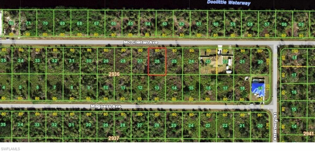 This 0.23 acre (80x125) parcel is available to build your South Florida dream home. Located in Port Charlotte's growing community. Near North Porth, Myakka River and Warm Mineral Springs, 35 min from the Gulf. Whether its for your starter home or to add to your portfolio, take advantage now while the prices are low. Enjoy Florida's Sunshine Weather year-round. Low property taxes on vacant land. In a Scrub Jay permit required zone. Flood Zone 9AE. Zoning RSF3.5. Not a wetland.