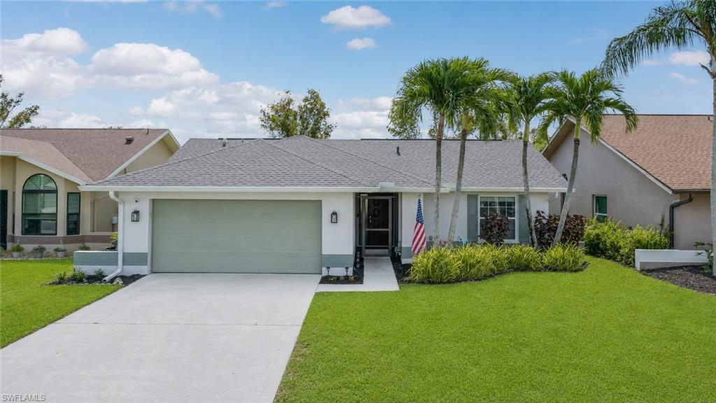 From its updated interior to its unbeatable location just steps from shopping, dining, and community amenities, this Brookshire home offers the Florida lifestyle you've been looking for. This beautifully maintained 3-bedroom, 2-bath home with a 2-car garage offers 1,353 square feet of thoughtfully designed living space. The updated kitchen sits at the heart of the home and features granite countertops, soft-close drawers, pull-out pantry shelving, and plenty of workspace for cooking and entertaining. The bay windows in dining area provide a bright and inviting space for meals, while tile flooring throughout the home offers both style and easy maintenance. Both bathrooms have been updated with new vanities, adding a fresh, modern touch. Step outside to the large screened lanai, complete with all new screens, creating the perfect space to relax and enjoy Florida's beautiful weather year-round. For added peace of mind, the home features impact windows, manual shutters for the lanai and glass sliders, new impact rated garage door and a new roof installed in 2022. Best of all, this property is not located in a flood zone, so flood insurance is not required. Brookshire offers low HOA fees and an impressive array of amenities, including a community pool, tennis courts, pickleball, racquet ball, volleyball, shuffleboard, exercise room, and playground. Conveniently located in the heart of Fort Myers, you'll be within walking distance of the new Whole Foods plaza and just minutes from shopping, dining, entertainment, RSW International Airport, and everything Southwest Florida has to offer. Whether you're looking for a full-time residence, seasonal retreat, or investment opportunity, this home's location and amenities make it an excellent choice. Don't miss your opportunity to own this move-in ready home in one of Fort Myers' most convenient and amenity-rich communities. LOW HOA FEES! NO CITY TAXES! NO CDD! NO FLOOD ZONE! Check out the 3D tour & call today to make this inviting house your HOME!