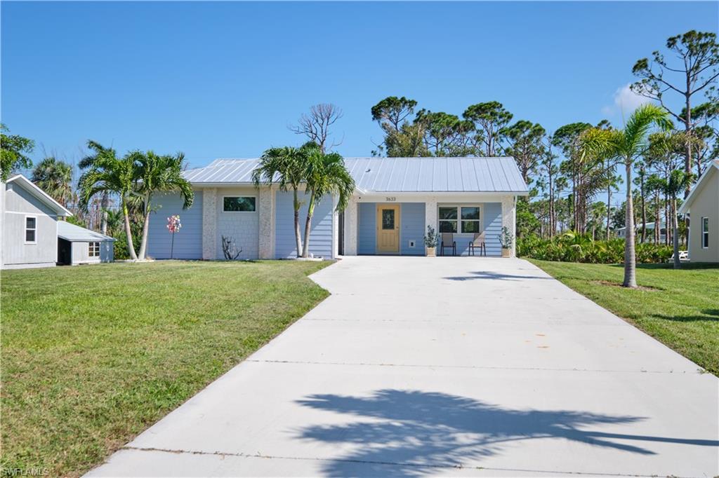 NEW LISTING! CHARMING NEWER BUILT (2019) ISLAND HOME IN SAINT JAMES CITY ON HISTORIC PINE ISLAND! NO DAMAGE/NO FLOODING FROM IAN! HIGHER ELEVATION THAN MOST! Tropical homesites has Extra Long Lots and Kayak/small boat launch and Only Beach on Island at Tropical Point park. Community allows Golf carts on main roads w/easy access to shopping, restaurants, entertainment, boating, fishing & more. This beautiful home is concrete block w/desirable Hardie Board exterior. Home has spray foam insulation (not blown in) which saves on electric bills plus close fire hydrant for savings on insurance. Home has beautiful kitchen w/stainless appliances, granite counters, tiled backsplash & island w/butcher block top. Bathrooms updated w/gorgeous tiled shower & granite. Other great features include: Metal Roof, City water, sprinkler system, walk in closets, vaulted ceilings & shelves, oversized indoor laundry room w/wash tub, X-Long driveway, Huge Deck off back of home and plenty of room for pool in spacious back yard. Willing to sell furnished w/right offer. Home had contract w/sale of another home but buyer was unable to perform/hence days on market. Inspection & appraisal went well. Call today!