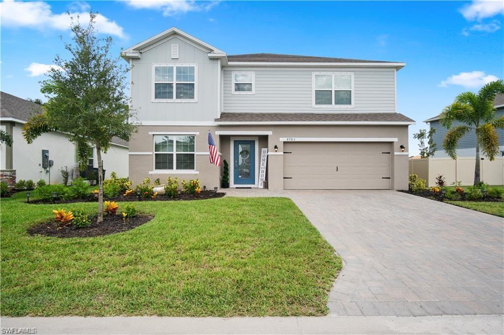 Welcome to your dream home nestled in the prestigious Brightwater Lagoon community! This captivating residence offers the perfect blend of modern luxury & comfortable living. With 5 bedrooms, 2.5 bathrooms, 2.5-car garage, & an inviting open concept design, this property is truly a masterpiece. Stunning kitchen embodied w/stainless steel appliances, granite countertops, pantry, dishwasher & Island including integral storage drawers & cabinets. First level includes extensive ceramic tile flooring, ceiling fans, recessed lighting & plentiful windows for natural sunlight throughout home. Upper level includes functional tiled laundry room w/cabinets. Master bedroom boasts a spacious ensuite w/his & her vanity sinks w/full shower & tub. The backyard faces the Preserve providing your own little private piece of paradise & much more. Community Amenities to come feature Cabanas, Walking/Nature Trails, Golf Cart Paths, WIFI Community Hot Spot, Dog Park, Green Space, Gated, Crystal Lagoon (6 Acre Pool ), Adventure Island, & Water Swim-up bar. Close to Gulf beaches, golf courses, shops, restaurants, entertainment attractions & I-75. Don’t miss this amazing opportunity.