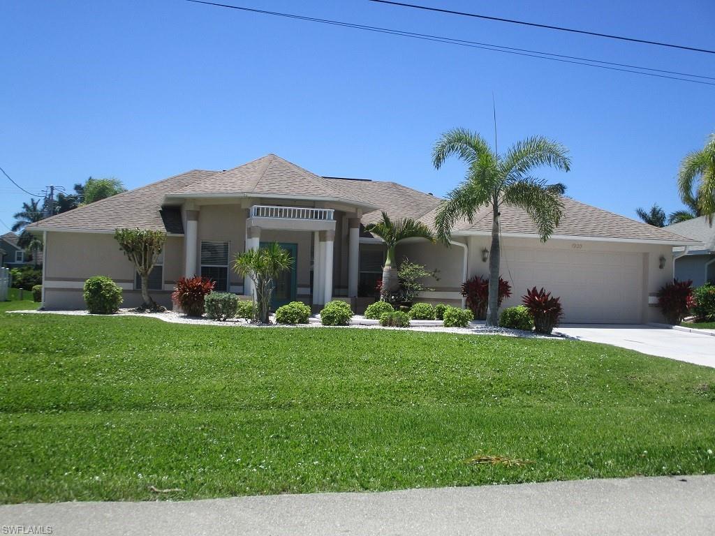 Location, Location!  This well kept 3 bed 2 bath home is  in just walking distance to Cape Harbour!!! A Very active community!  This home has curb appeal and immaculate on the inside and out.  Open floor plan with a split bedroom concept   Has a formal dining area and a lovely breakfast nook, plus a breakfast counter. .Come take a look at this home amongst million dollar homes. The master suite is large with his and her walk-in closets.  Master bath has linen and double sinks with an open concept large shower.  Secondary bedrooms are good sized and both have walk-in closets. Secondary bath is a shower/tub combo and a linen closet in hallway. The pool and spa is part of the Florida lifestyle....and the pool is close to over 7 ft deep.( unusual for the Cape)  Second bath is also a pool bath, Plus!  This is where you want to be if you live in Cape Coral, You have tranquility but just  close enough to the action down in Cape Harbour and not far from the beaches, down town Cape.  Make your appointment today!
