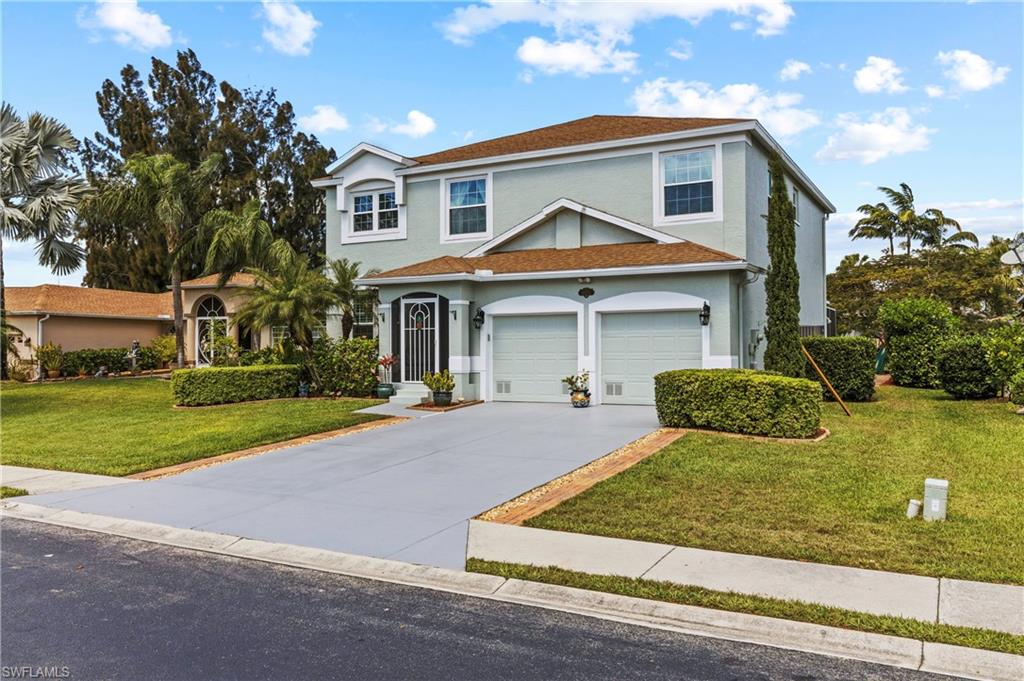 Amazing opportunity to own one of few Two Story Pool Homes in sought after Wellington Neighborhood. This home boasts nearly 2900 SF on a Huge lot with mature vegetation creating natural privacy. The neighborhood is Family and Pet Friendly, well maintained common areas including community pool and street lighting. First Floor massive living and dining room leads to an open kitchen overlooking a Huge Family Room with clear views to the pool deck. A full bath services the first floor and for convenience, an outdoor shower with privacy is available on the pool deck. The second floor boasts a massive Master Bedroom with attached office/study and on-suite bathroom with tub and walk in shower. Upstairs guest bath is updated. All new Impact Resistant Windows installed 2020 along with full exterior paint, crown molding and carved wood flooring. Do Not Miss your opportunity to view this amazing home!