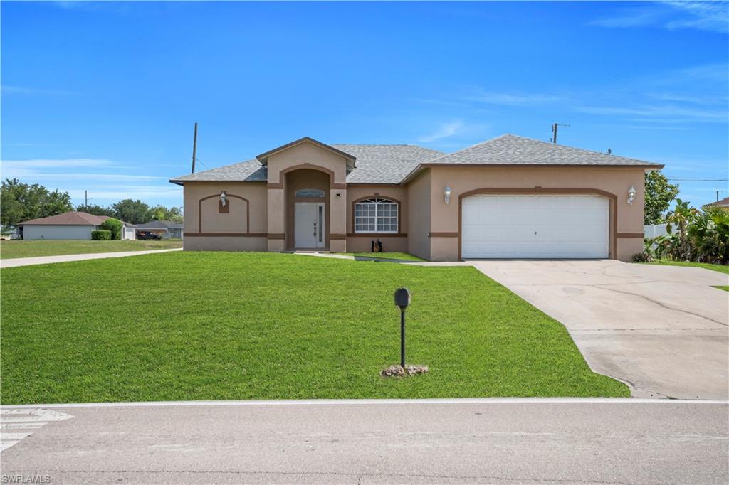 Rare in NE Cape Coral—this spacious corner-lot home offers city water and sewer with all remaining assessments paid in full by the seller at closing, meaning no utility assessment balance for the new owner.

3BR/2BA home with a 2-car garage offering 1,821 sq ft of living area on an oversized 11,242 sq ft corner lot. Built in 2006 and featuring tile flooring throughout and a new roof installed in 2023. One of the property's most valuable features is the convenience of city water and sewer, a rare find in NE Cape Coral. The sellers will pay off the remaining utility assessments at closing, allowing the new owner to enjoy the benefits of city utilities with no assessment balance owed. The desirable corner lot provides additional privacy, particularly along the west side of the home, with extra space between neighboring properties. Conveniently located near shopping, dining, schools, and everyday amenities. Move-in ready and an excellent opportunity to own a well-maintained home with major updates already completed.