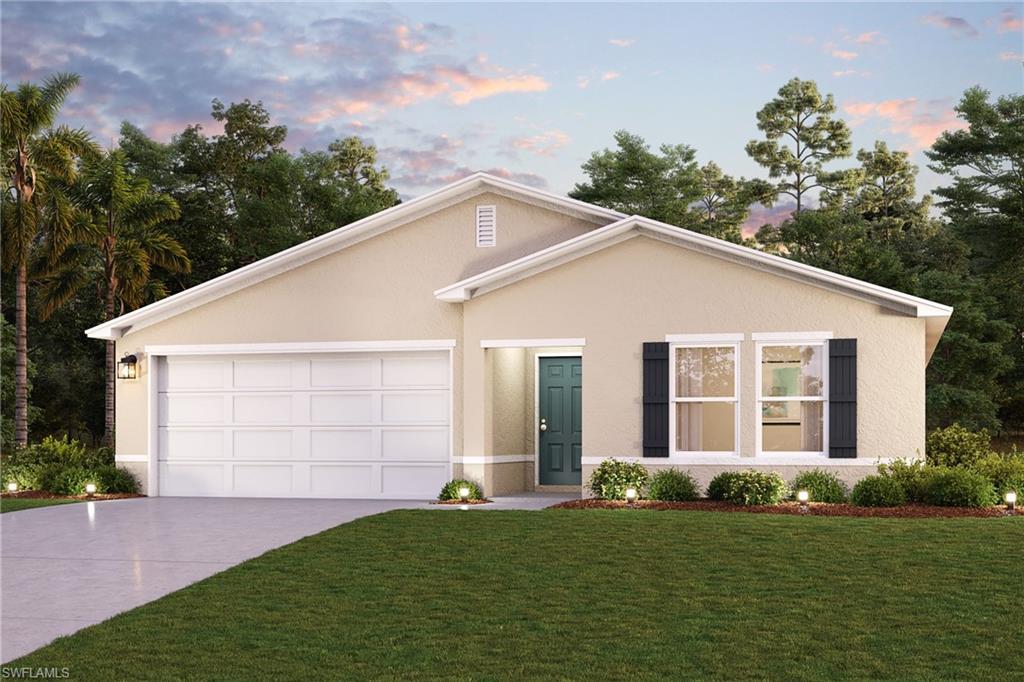 Discover Your Dream Home in the Cape Coral Classic Community! Discover modern living with the Braselton Plan a charming single-story home. The open design seamlessly connects the Living, Dining, and Kitchen areas. The chef’s dream kitchen features sophisticated cabinetry, elegant quartz countertops, and stainless steel appliances, including a smooth-top range, microwave hood, and dishwasher. The expansive primary suite offers a private bath with dual vanity sinks and a spacious walk-in closet. With three additional bedrooms, a whole secondary bath, and a two-car garage, this home is perfect.. Energy-efficient Low-E insulated dual-pane vinyl windows and a one-year limited warranty ensure comfort and peace of mind. Select homesites provide additional privacy and showcasing mature pine trees, cabbage palms, and abundant wildlife—perfect for nature lovers seeking a peaceful retreat. Located near Charlotte Harbor Preserve State Park, Florida’s third-largest state park that includes shoreline, mangroves, and estuaries, homeowners enjoy easy access to kayaking, hiking, fishing, and birding.